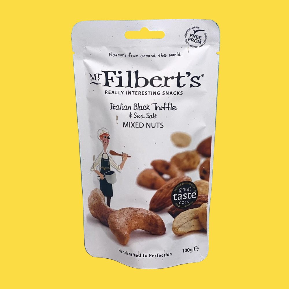 Mr Filberts Italian Black Truffle & Sea Salt Mixed Nuts 100g - Norfolk Deli