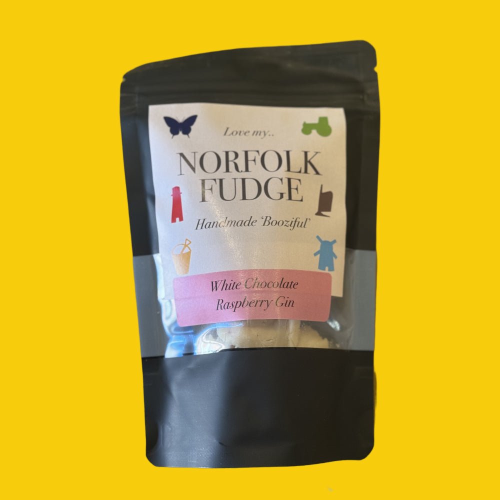 Norfolk Fudge - White Chocolate & Raspberry Gin - Norfolk Deli