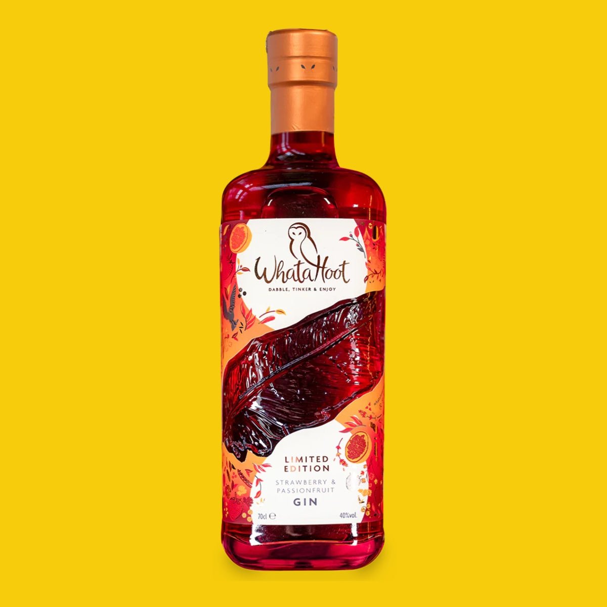 WhataHoot - Strawberry & Passion Fruit Gin - Norfolk Deli