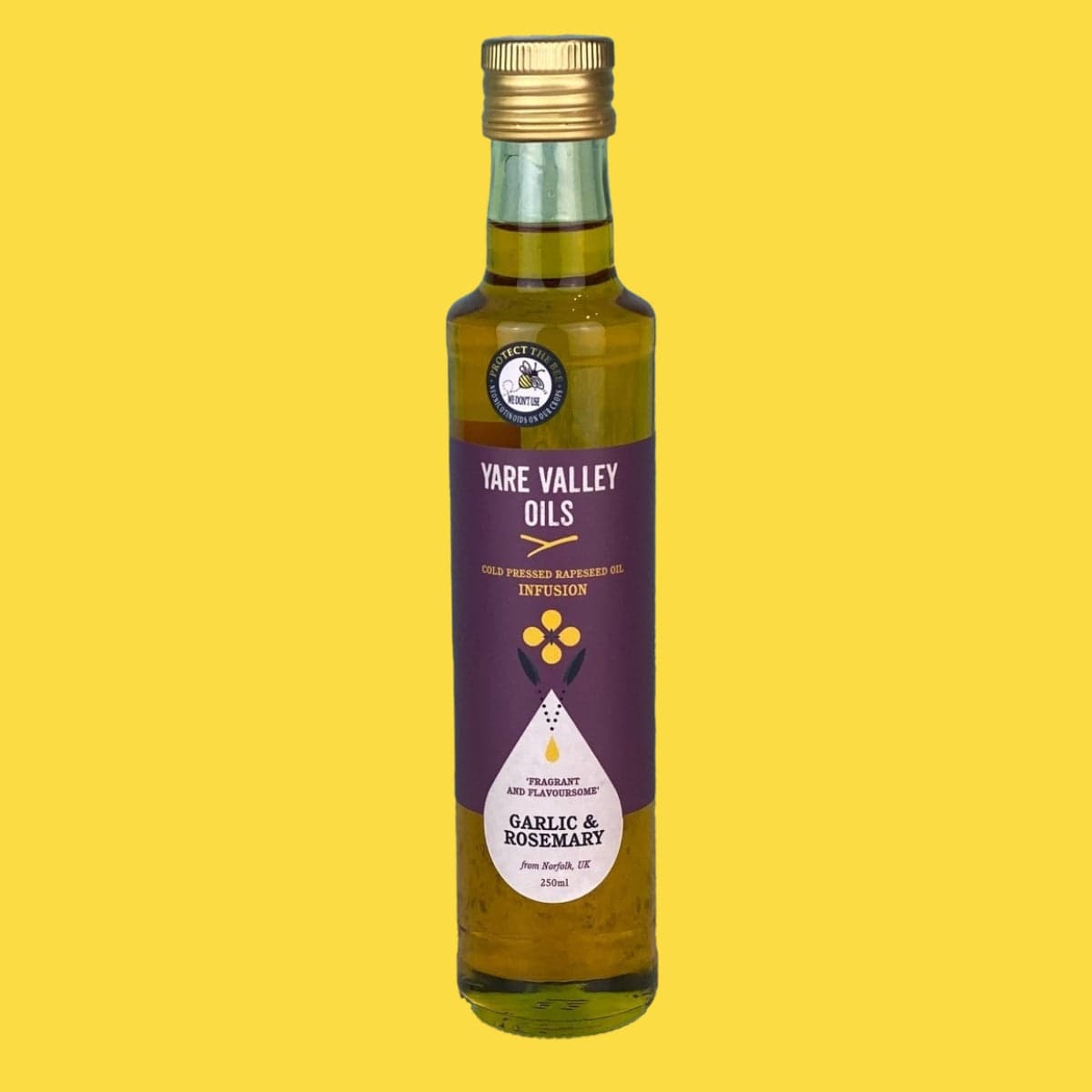 Yare Valley Garlic and Rosemary Oil - Norfolk Deli
