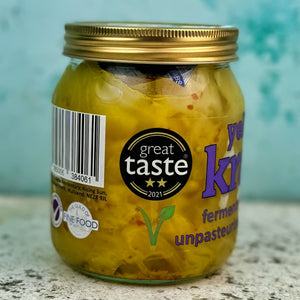 Raw & Live Yellow Sauerkraut