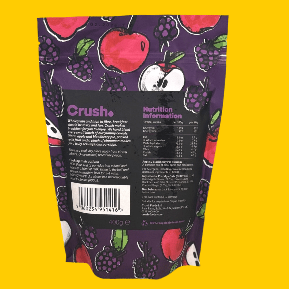 Apple & Blackberry Porridge - Norfolk Deli