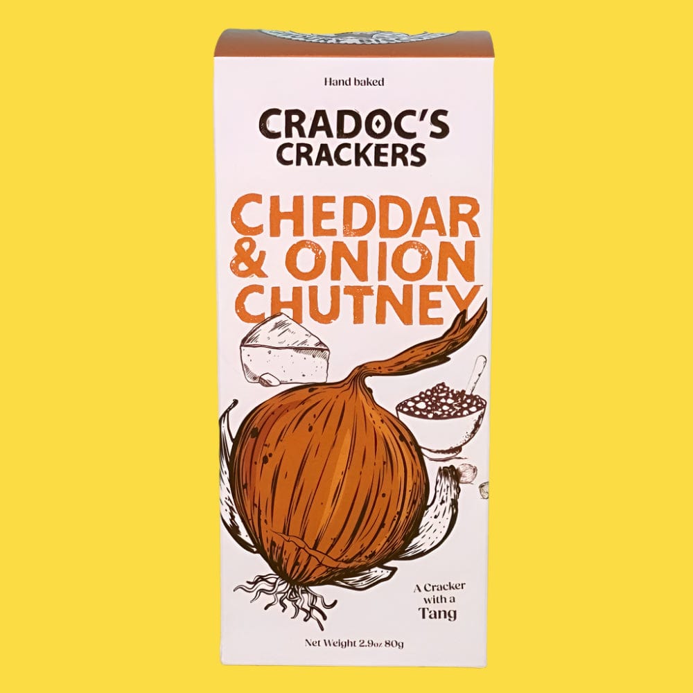 Cheese & Onion Chutney Crackers - Norfolk Deli