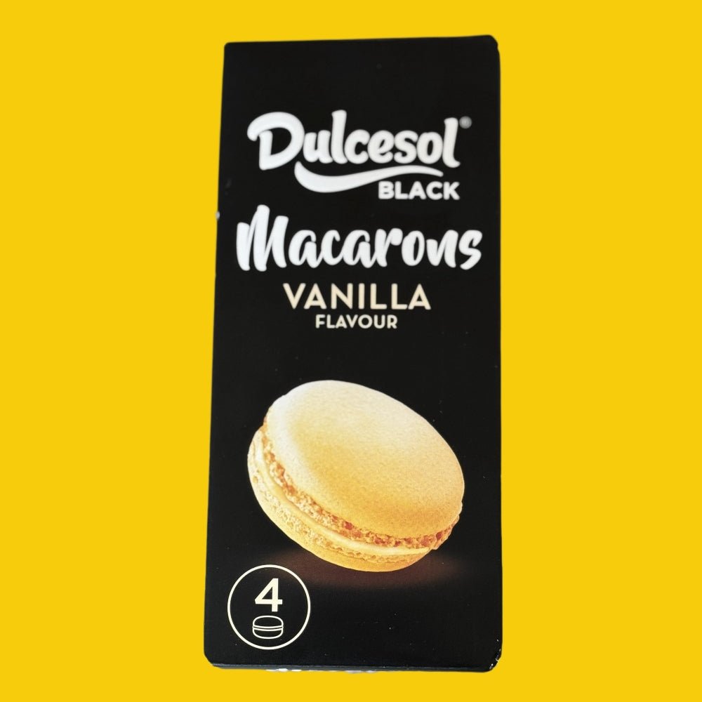 Dulcesol Black Vanilla Flavour Macarons - Norfolk Deli