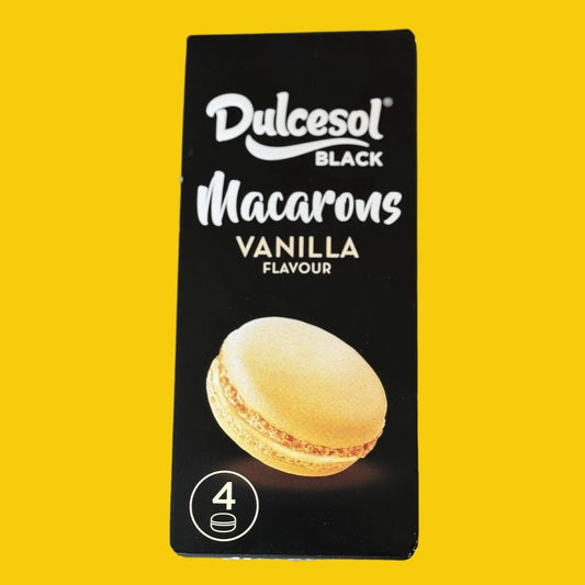 Dulcesol Black Vanilla Flavour Macarons - Norfolk Deli