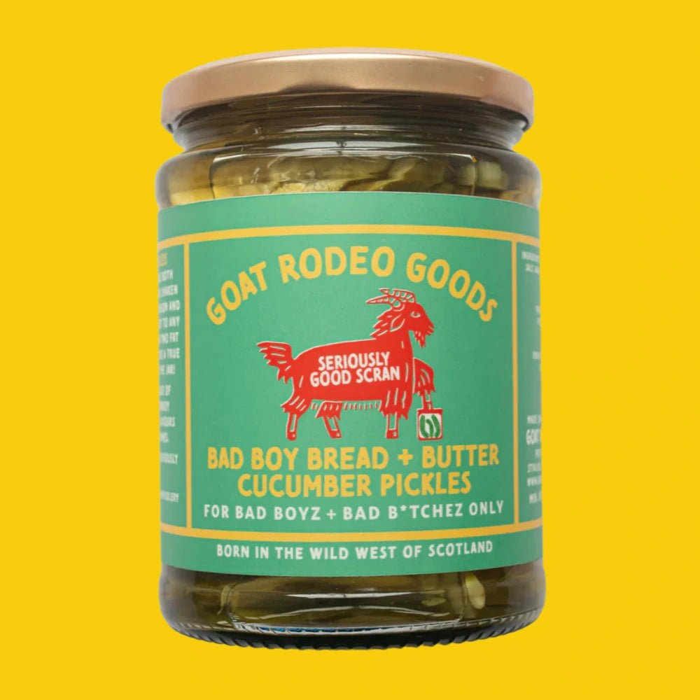 Goat Rodeo Goods Bad Boy Bread & Butter Cucumber Pickles - Norfolk Deli