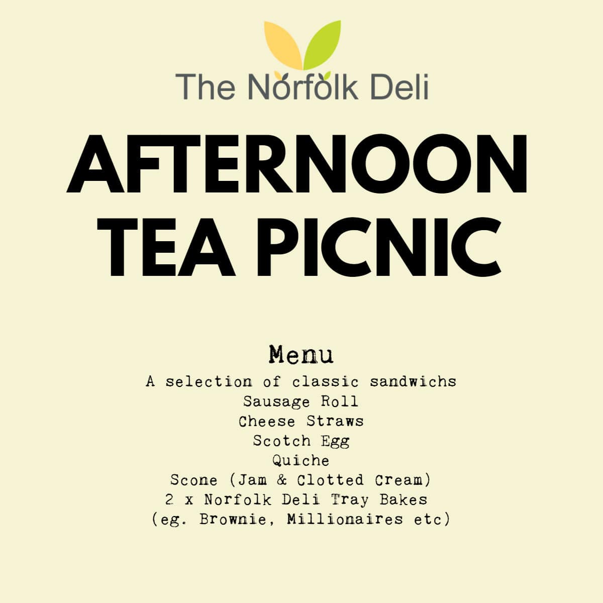 The Norfolk Deli Afternoon Tea Picnic - Norfolk Deli