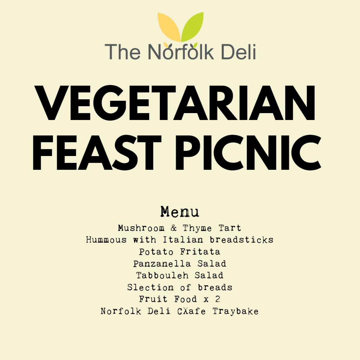 The Norfolk Deli Vegetarian Feast Picnic - Norfolk Deli