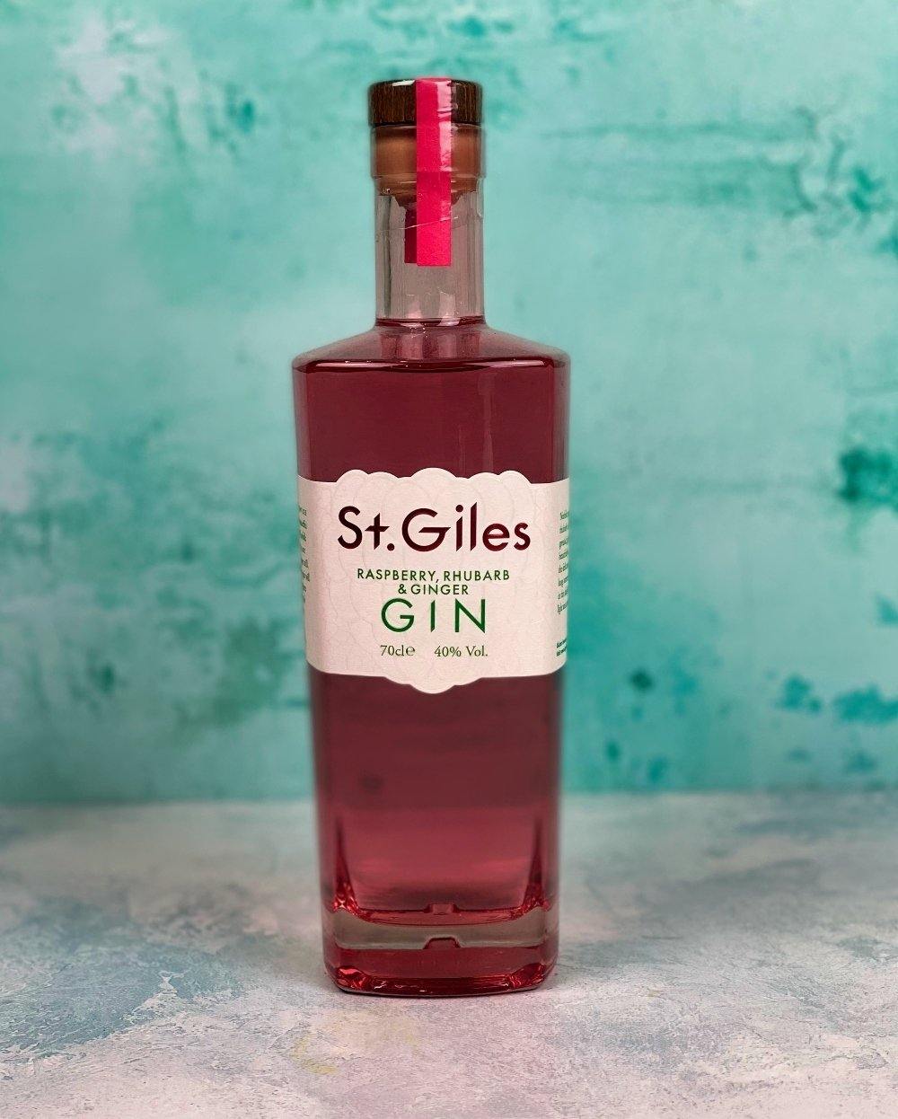 St Giles Gin - Raspberry, Rhubarb & Ginger - Norfolk Deli